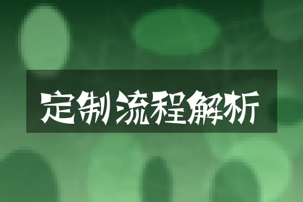 定制流程解析